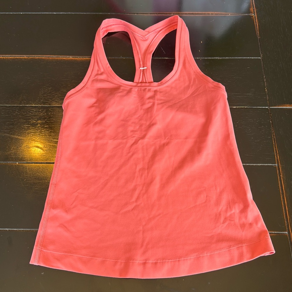 Lululemon, Peach, racer back tank! Size 6!